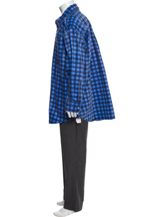 Alexander Wang Plaid Print Long Sleeve Shirt