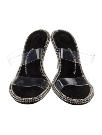 Alexander Wang PVC Crystal Embellishments Slides