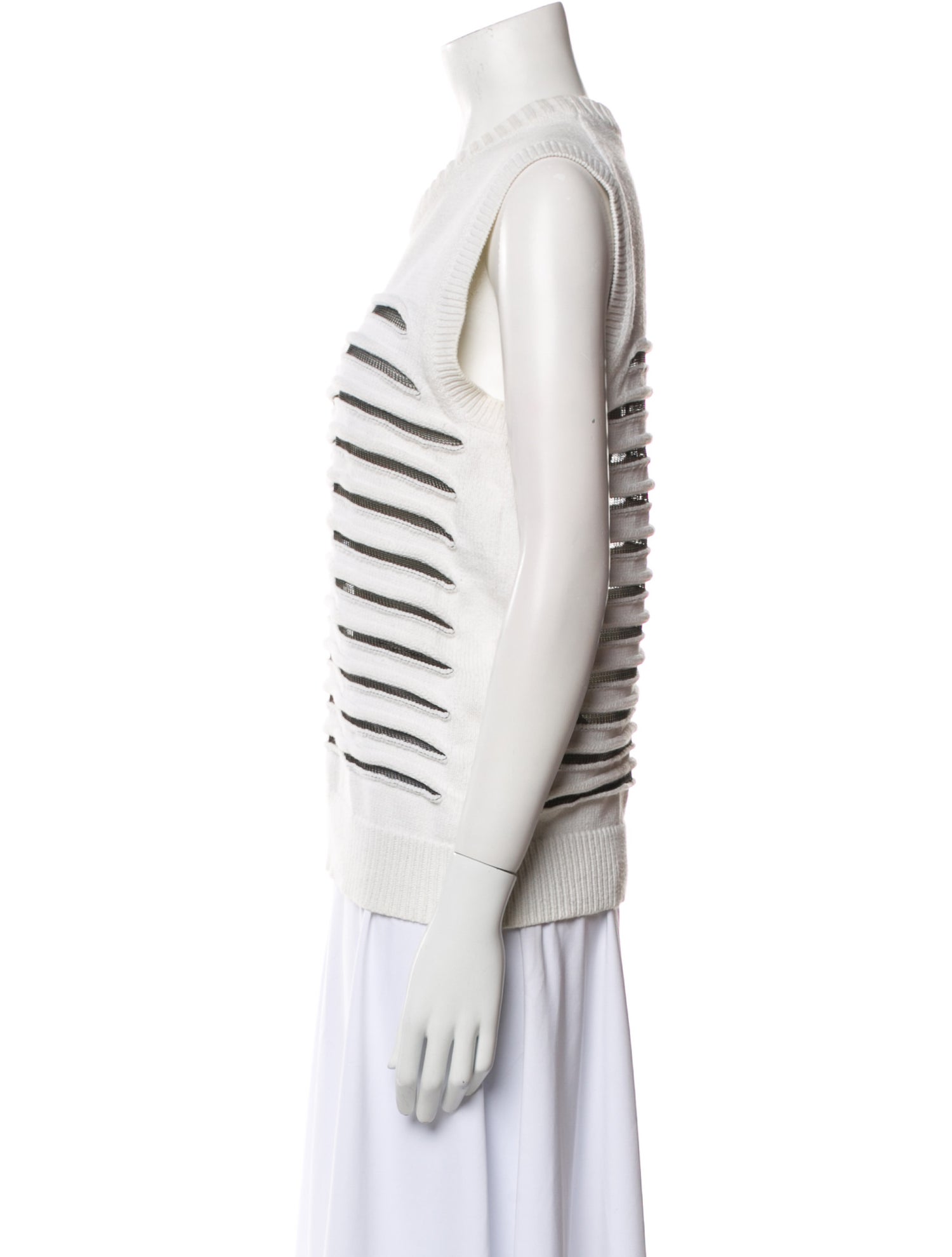 Alexander Wang Striped Crew Neck Sweater