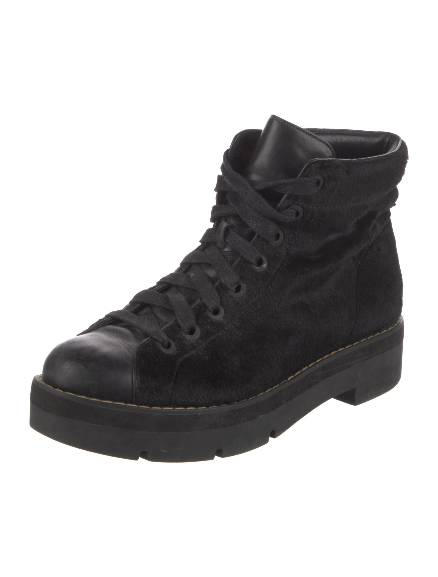 Alexander Wang Ponyhair Combat Boots