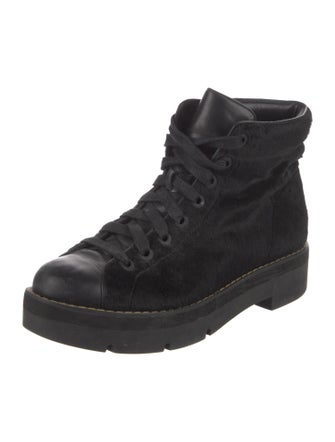 Alexander Wang Ponyhair Combat Boots