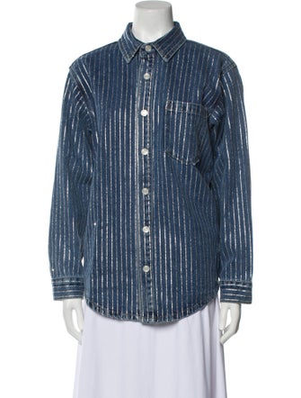 Alexander Wang Striped Denim Jacket