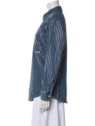 Alexander Wang Striped Denim Jacket
