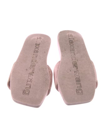Alexander Wang Printed Embroidered Accent Slides