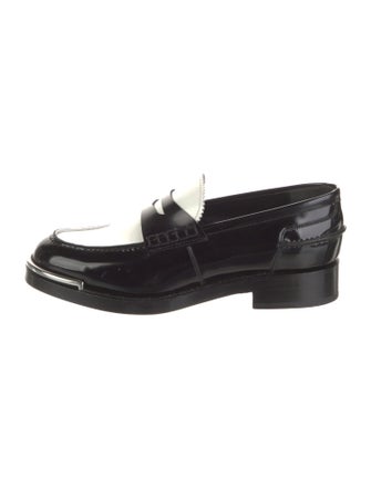 Alexander Wang Patent Leather Scalloped Accent Loafers