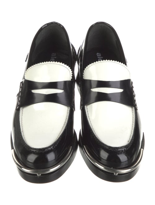 Alexander Wang Patent Leather Scalloped Accent Loafers