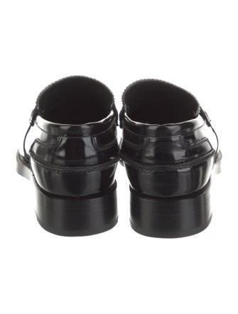 Alexander Wang Patent Leather Scalloped Accent Loafers