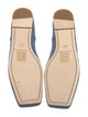 Alexander Wang Denim Bow Accents Ballet Flats
