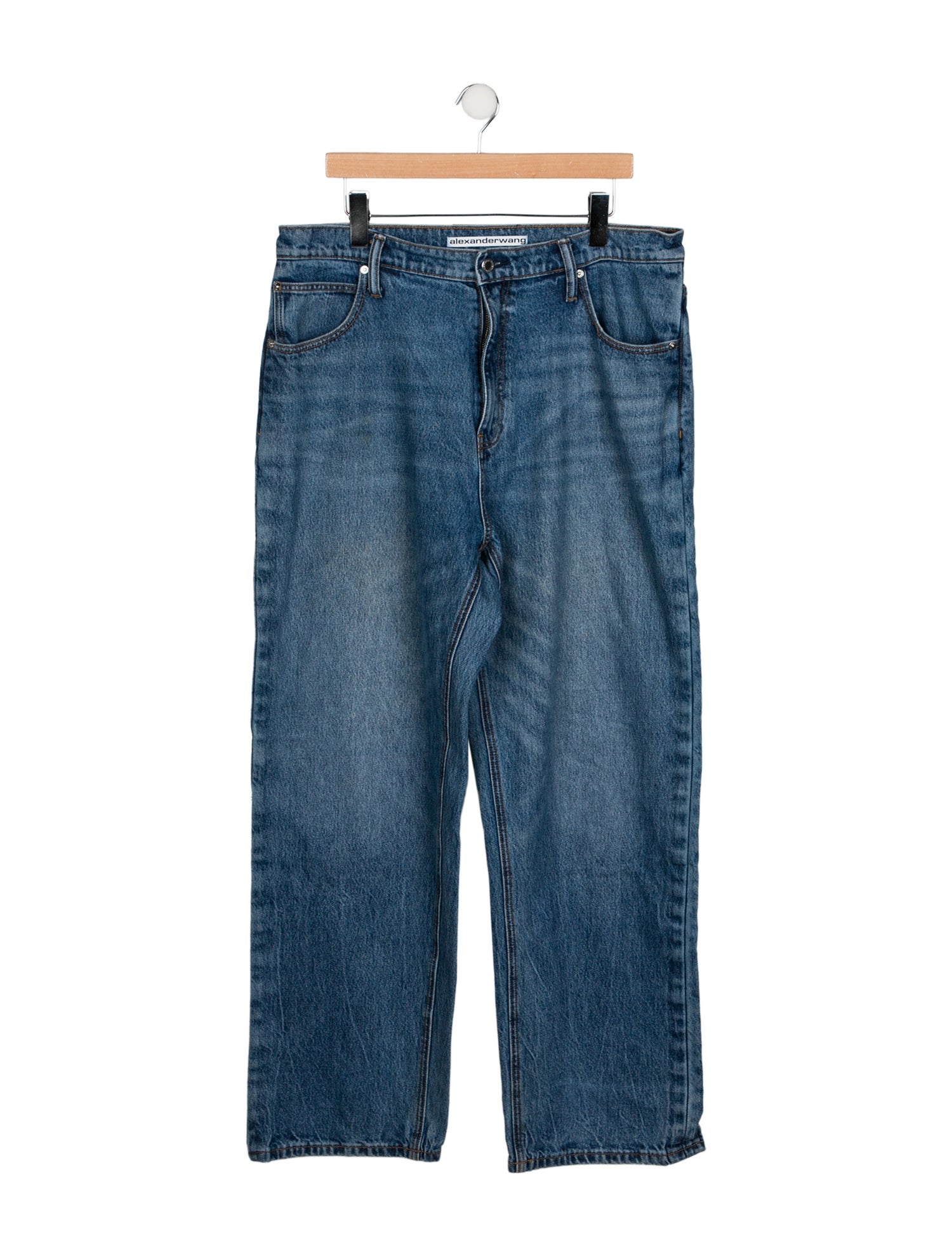 Alexander Wang High-Rise Wide Leg Jeans