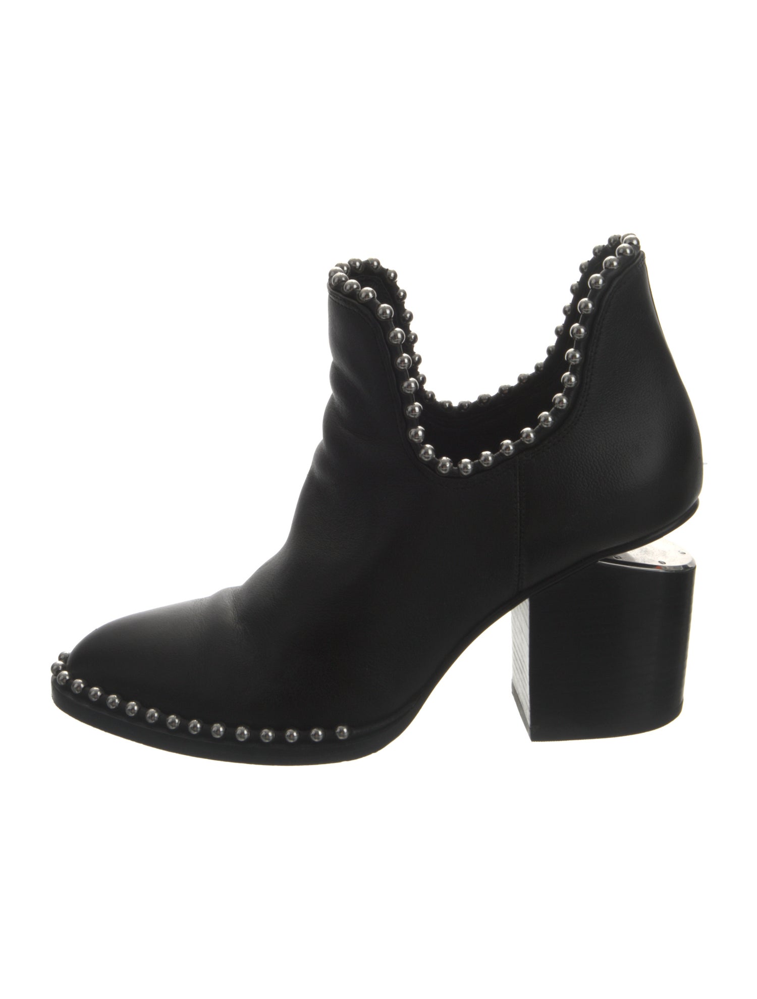 Alexander Wang Leather Studded Accents Boots