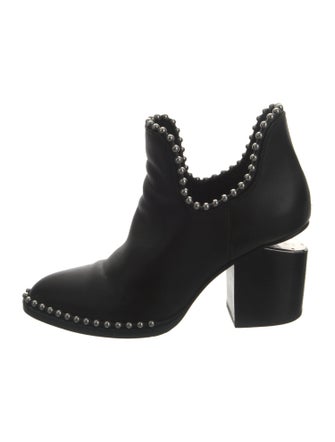 Alexander Wang Leather Studded Accents Boots