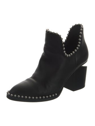 Alexander Wang Leather Studded Accents Boots