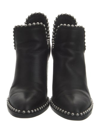 Alexander Wang Leather Studded Accents Boots