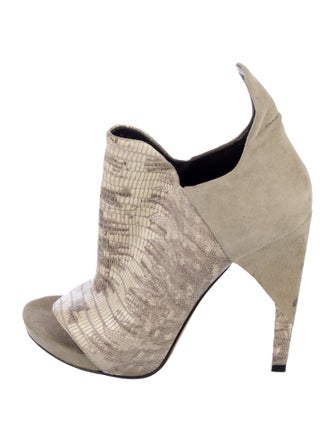 Alexander Wang Suede Animal Print Sandals