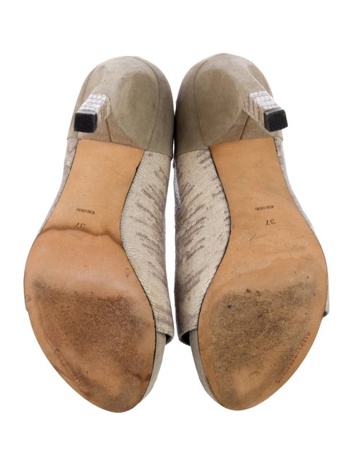 Alexander Wang Suede Animal Print Sandals