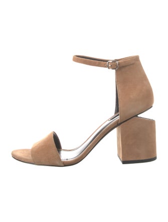 Alexander Wang Suede Cutout Accent Sandals
