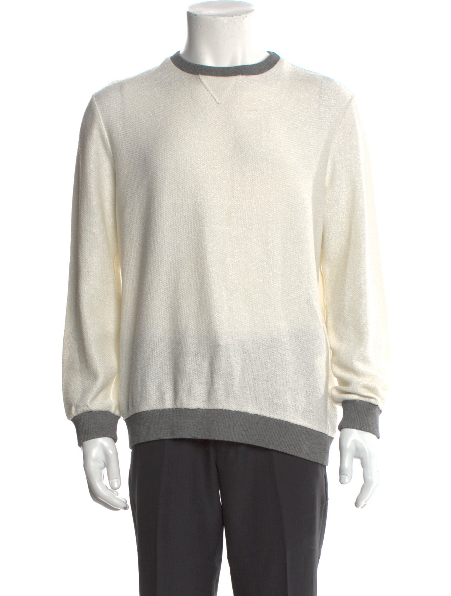 Alexander Wang Colorblock Pattern Crew Neck Pullover