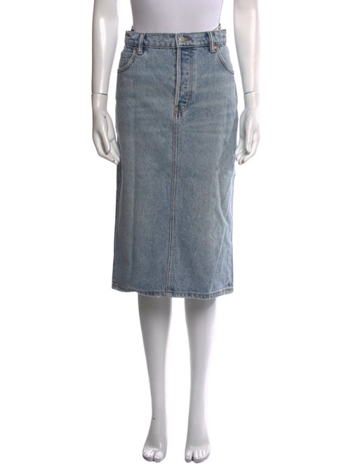 Alexander Wang Distressed Accents Midi Length Skirt