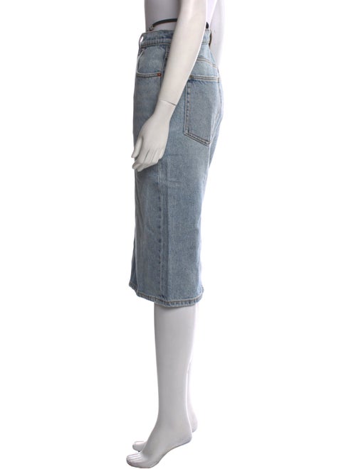 Alexander Wang Distressed Accents Midi Length Skirt