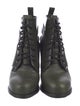 Alexander Wang Leather Cutout Accent Lace-Up Boots