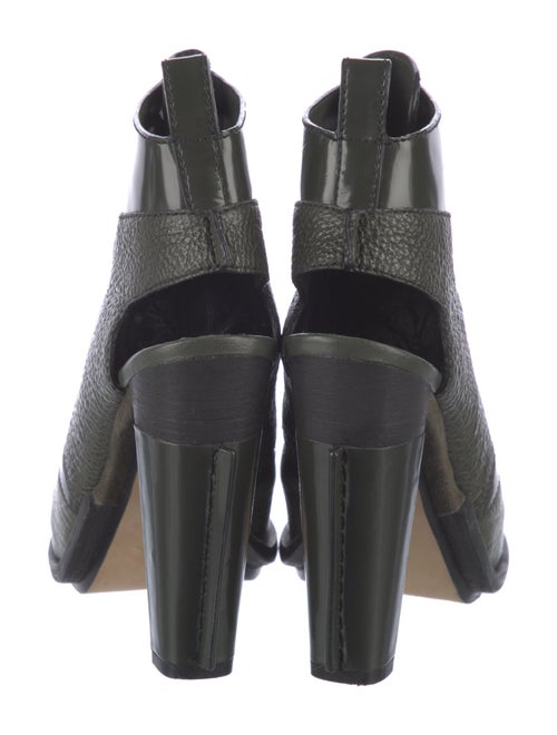 Alexander Wang Leather Cutout Accent Lace-Up Boots