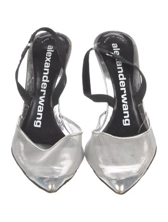 Alexander Wang Mesh Mesh Accents Slingback Pumps