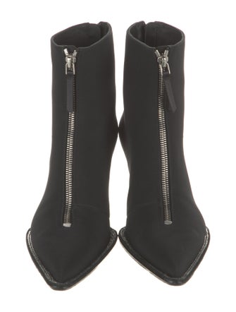Alexander Wang Neoprene Crystal Embellishments Lace-Up Boots