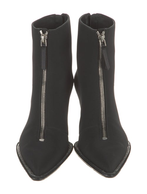 Alexander Wang Neoprene Crystal Embellishments Lace-Up Boots