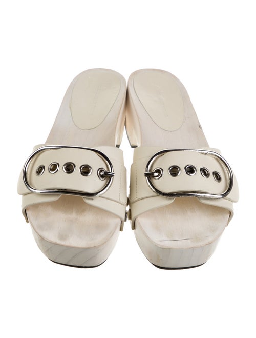 Alexander Wang Leather Studded Accents Slides