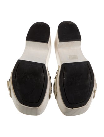 Alexander Wang Leather Studded Accents Slides