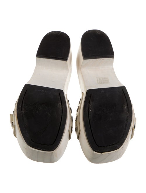 Alexander Wang Leather Studded Accents Slides