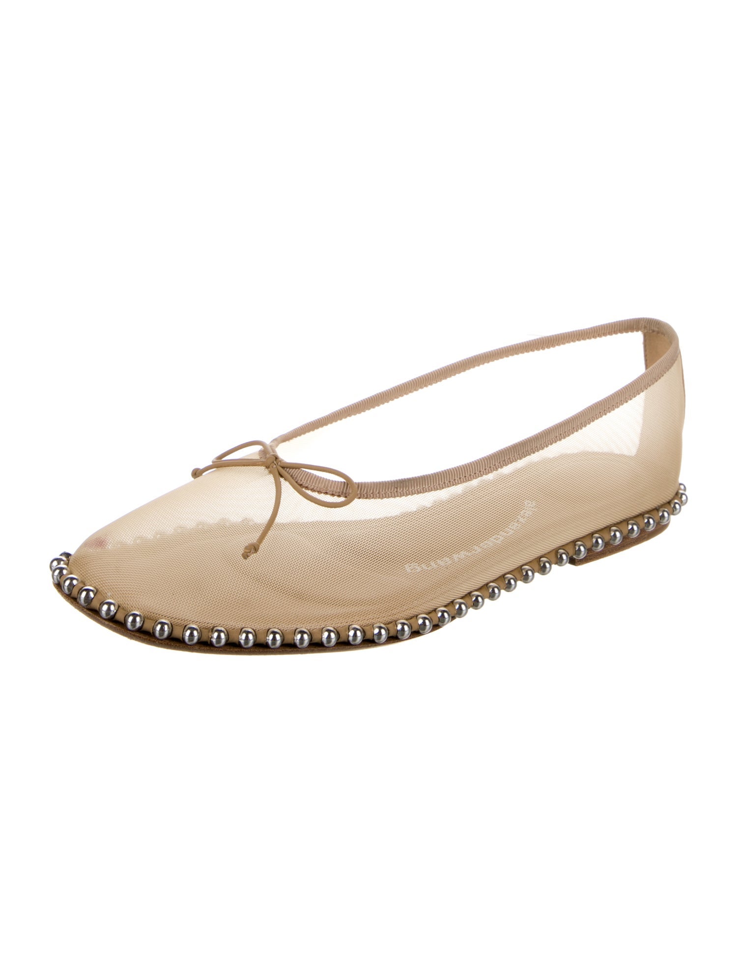 Alexander Wang Mesh Studded Accents Ballet Flats