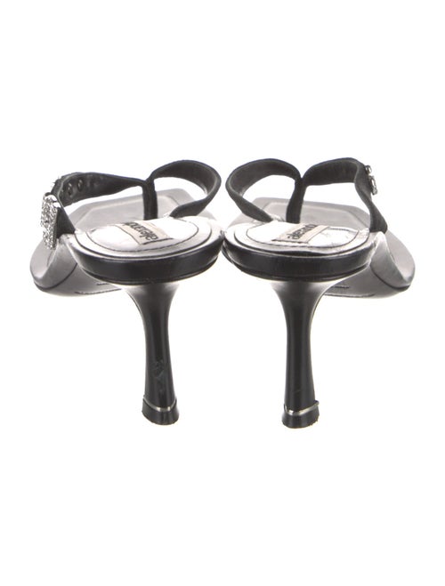 Alexander Wang Signature Logo Leather Slides