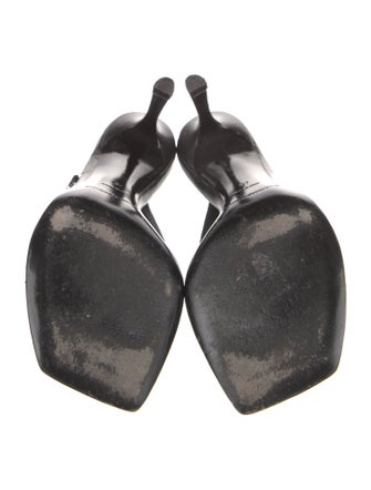 Alexander Wang Signature Logo Leather Slides