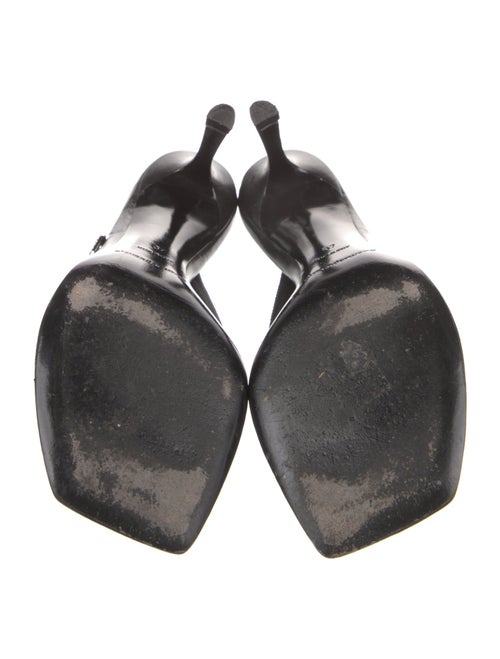 Alexander Wang Signature Logo Leather Slides