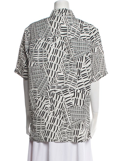 Alexander Wang Silk Printed Button-Up Top
