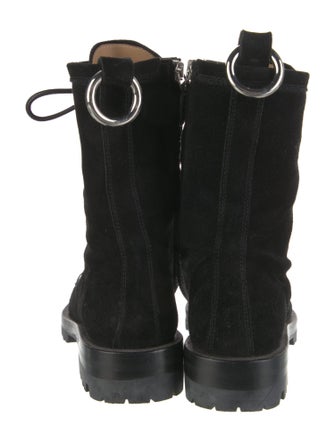 Alexander Wang Suede Combat Boots