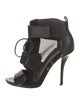 Alexander Wang Leather Mesh Accents Sandals