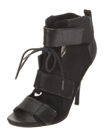 Alexander Wang Leather Mesh Accents Sandals