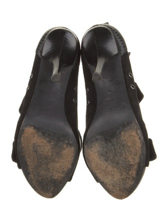 Alexander Wang Leather Mesh Accents Sandals