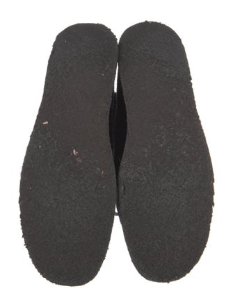 Alexander Wang Suede Fur Trim Lace-Up Boots