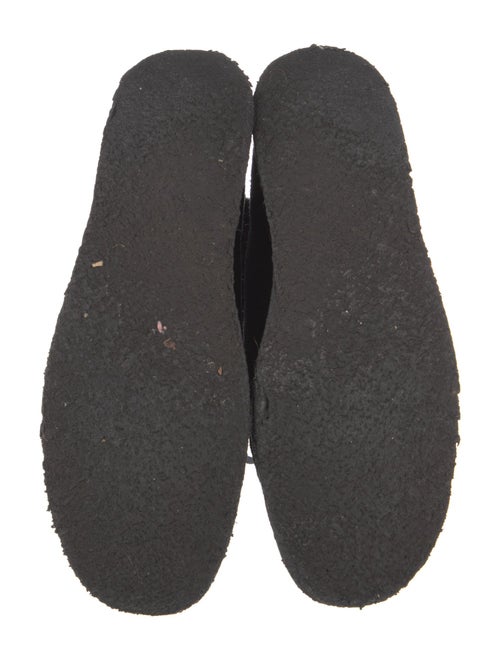 Alexander Wang Suede Fur Trim Lace-Up Boots