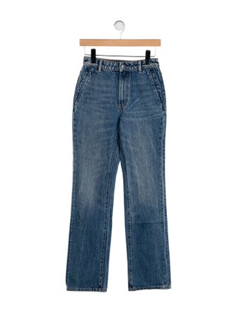 Alexander Wang High-Rise Straight Leg Jeans