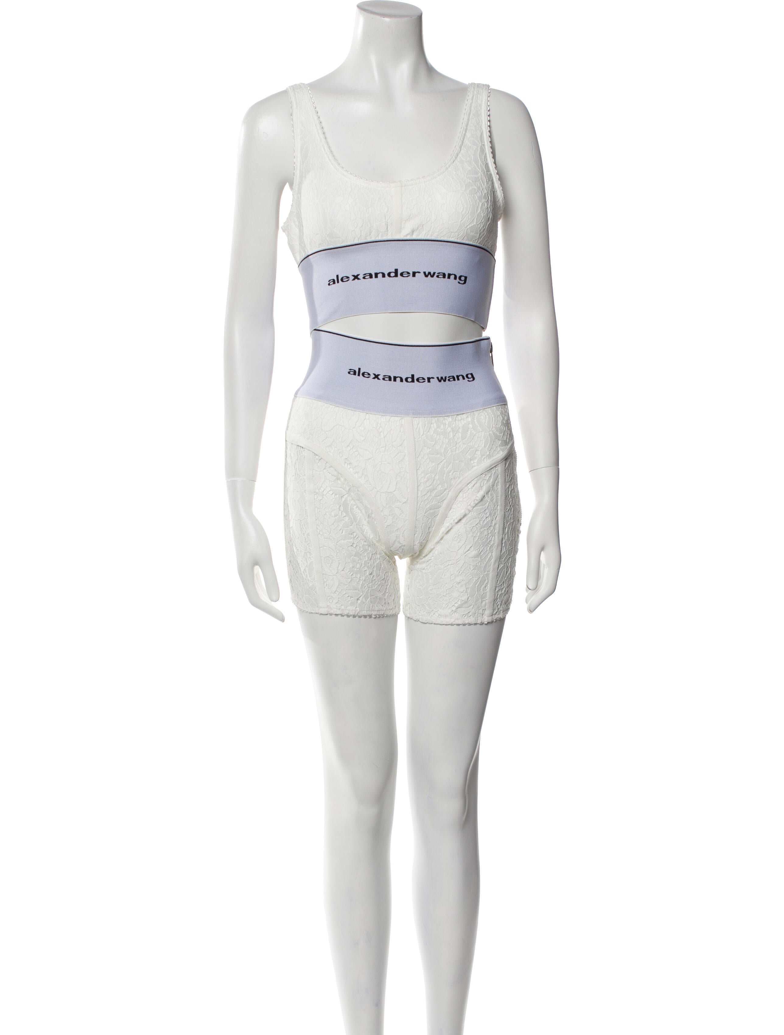 Alexander Wang Lace Pattern Skirt Set