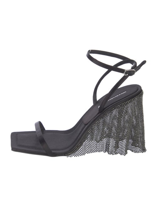 Alexander Wang Satin Crystal Embellishments Sandals