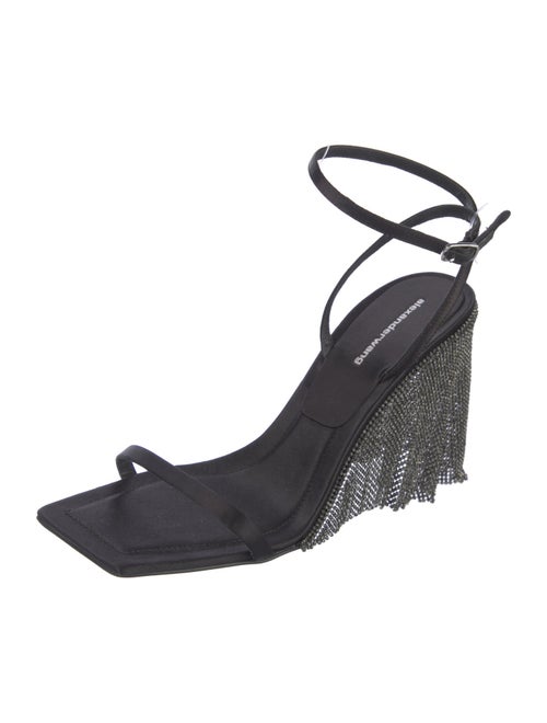 Alexander Wang Satin Crystal Embellishments Sandals