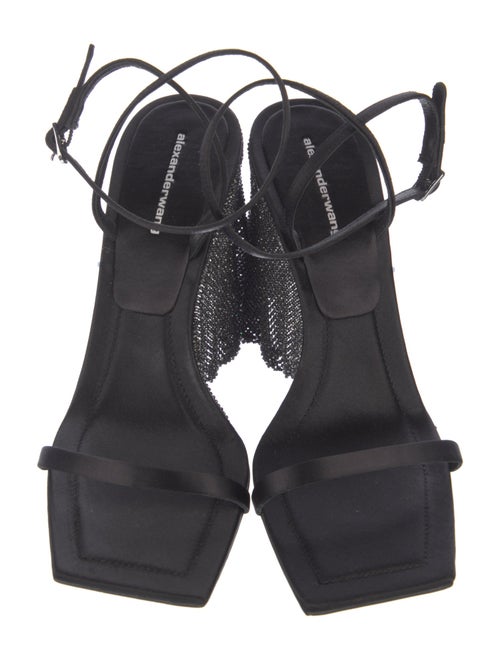 Alexander Wang Satin Crystal Embellishments Sandals