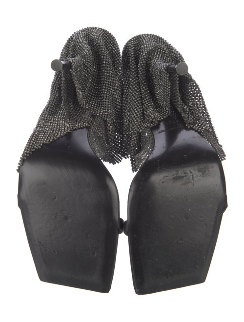 Alexander Wang Satin Crystal Embellishments Sandals