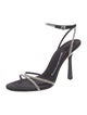 Alexander Wang Suede Crystal Embellishments Sandals
