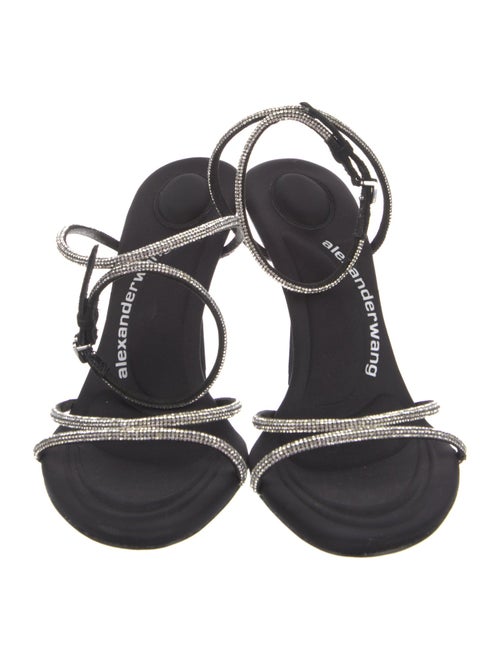 Alexander Wang Suede Crystal Embellishments Sandals